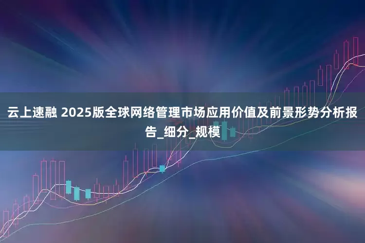云上速融 2025版全球网络管理市场应用价值及前景形势分析报告_细分_规模