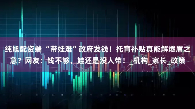 纯旭配资端 “带娃难”政府发钱！托育补贴真能解燃眉之急？网友：钱不够，娃还是没人带！_机构_家长_政策
