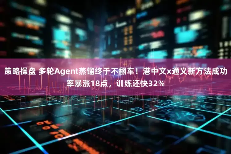 策略操盘 多轮Agent蒸馏终于不翻车！港中文x通义新方法成功率暴涨18点，训练还快32%